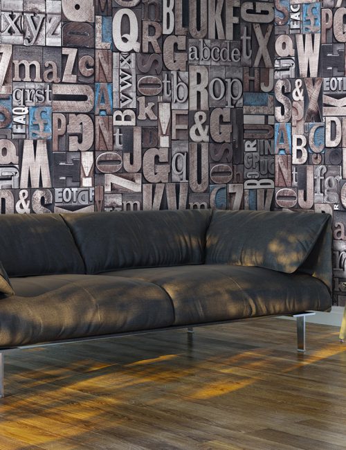 Carta Da Parati Moderna Con Scritte Sottolavabo Bagno Mondo Convenienza