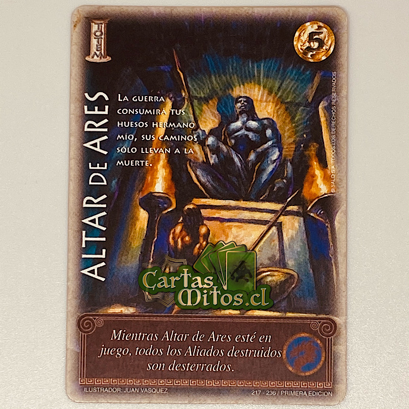 217/236 Altar de Ares Mitos Y Leyendas Helénica Cartas Mitos