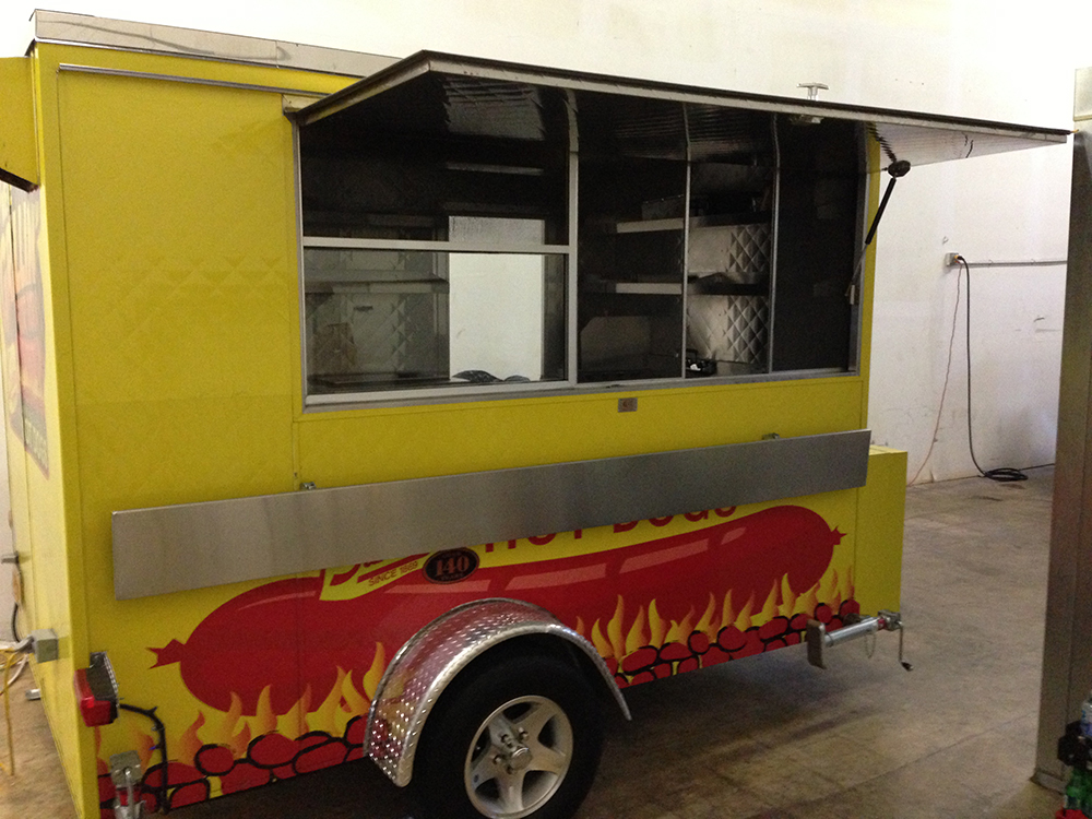 Customized hot dog trailer Cart Concepts