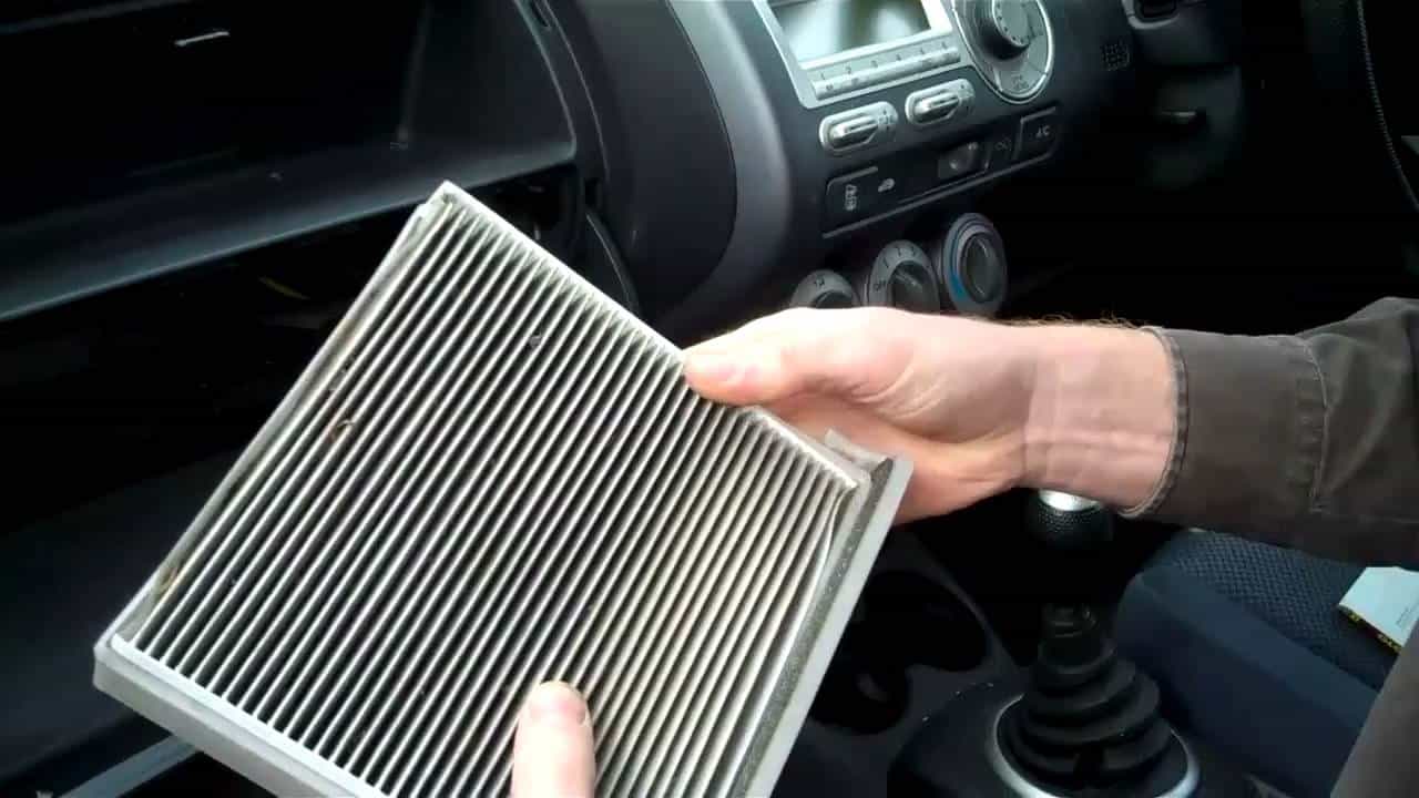 Car AC filter cleaning steps كارتك