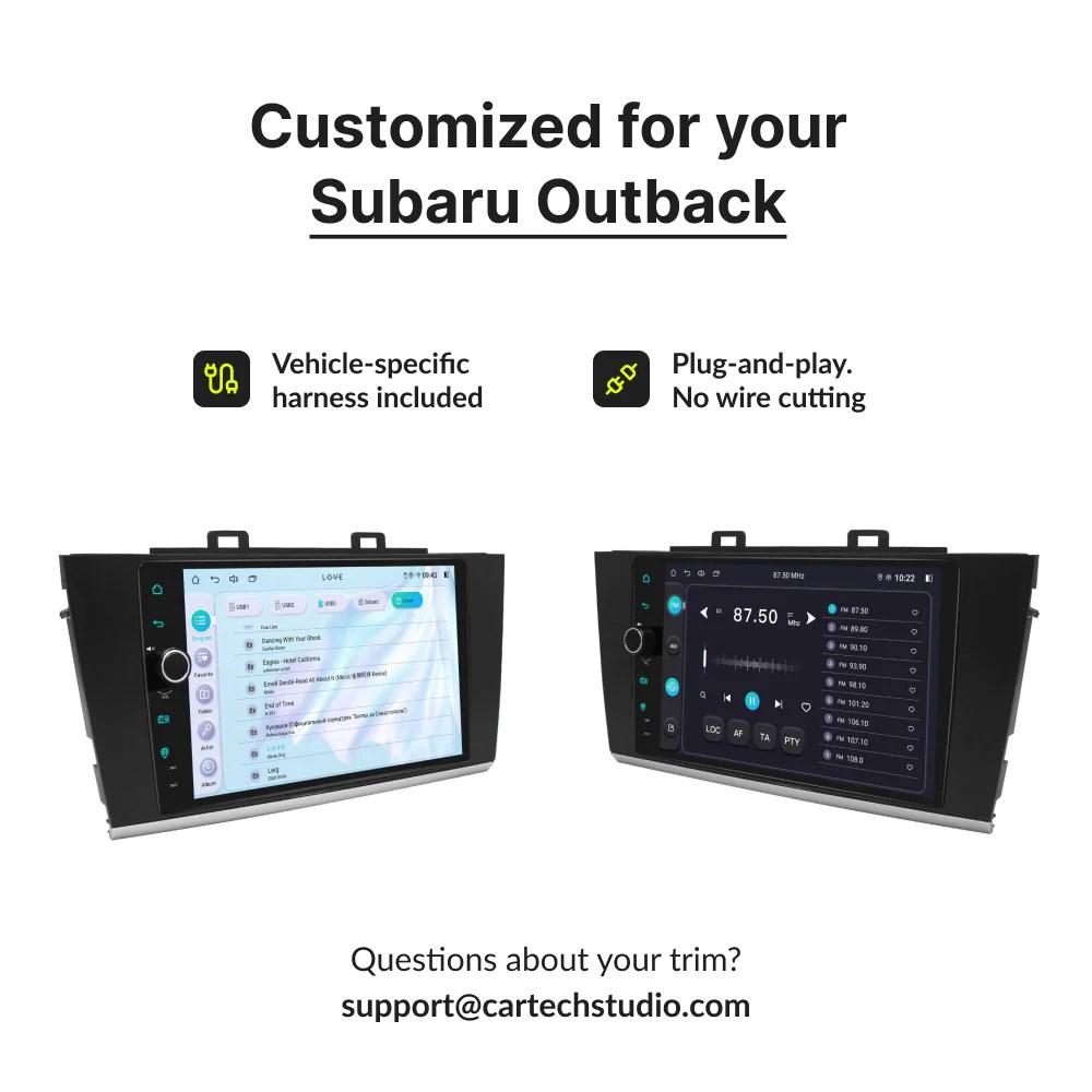 Subaru Outback 2015-2018 | 9” Wireless CarPlay Android Head Unit – Car