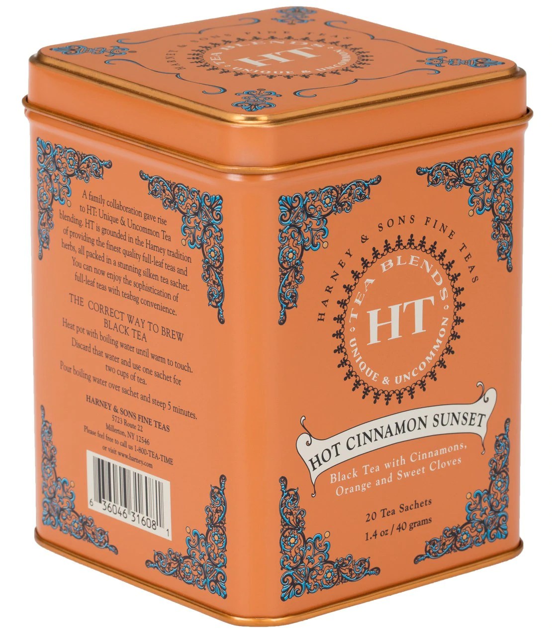 Harney & Sons Tea Hot Cinnamon Sunset Carter and Cavero
