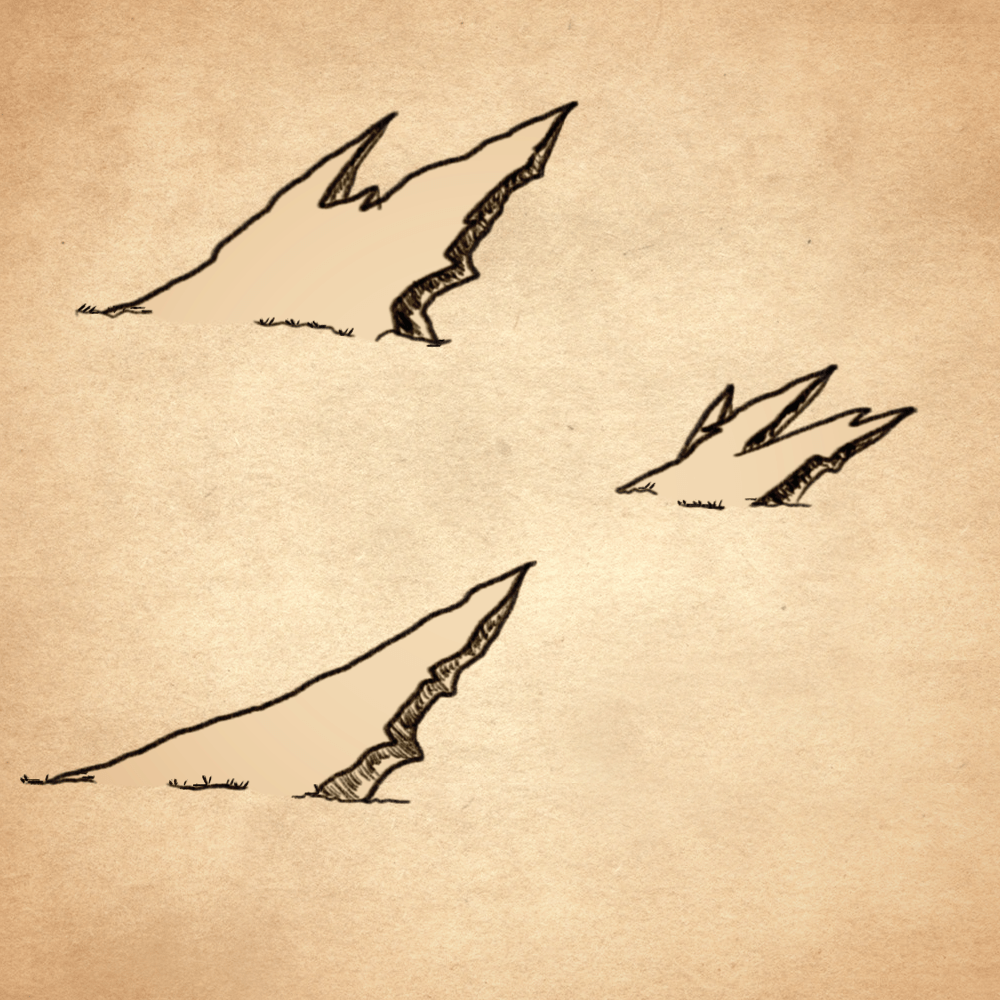 Stone fragments Asset for Wonderdraft CartographyAssets