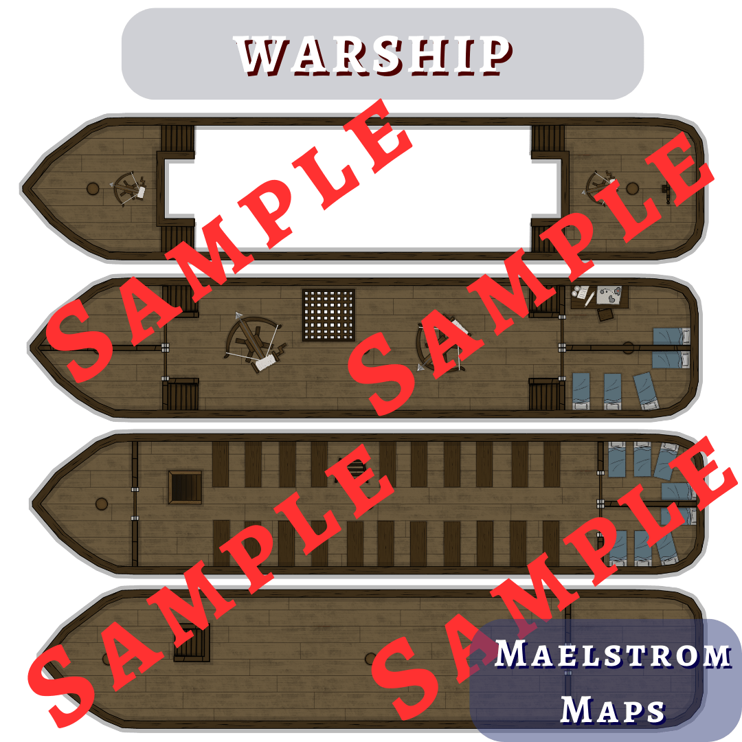Ultimate Ship Battle Map Pack (Save 25 VS our Individual Maps