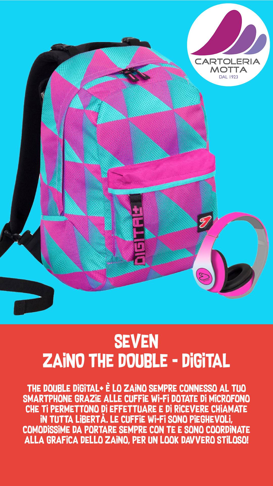 Seven | Zaini, trolley e accessori per la scuola 2017/2018 | Cartoleria  Motta