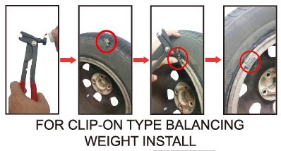 5 In 1 Wheel Balancing Weight Pliers - Eround Car Tools