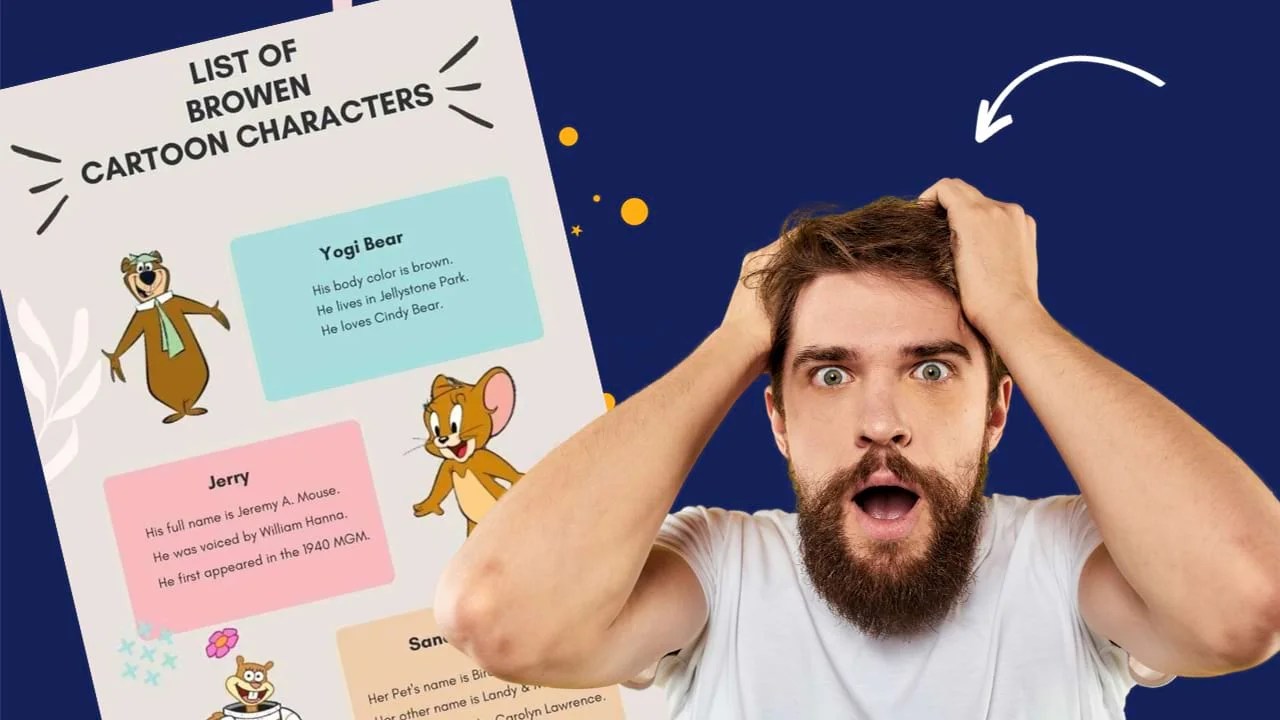Top 20 Iconic Brown Cartoon Characters With Fun Facts