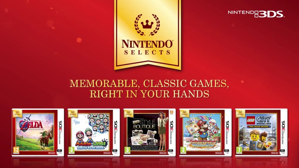 New European Nintendo Select 3DS titles revealed Cartridge Games