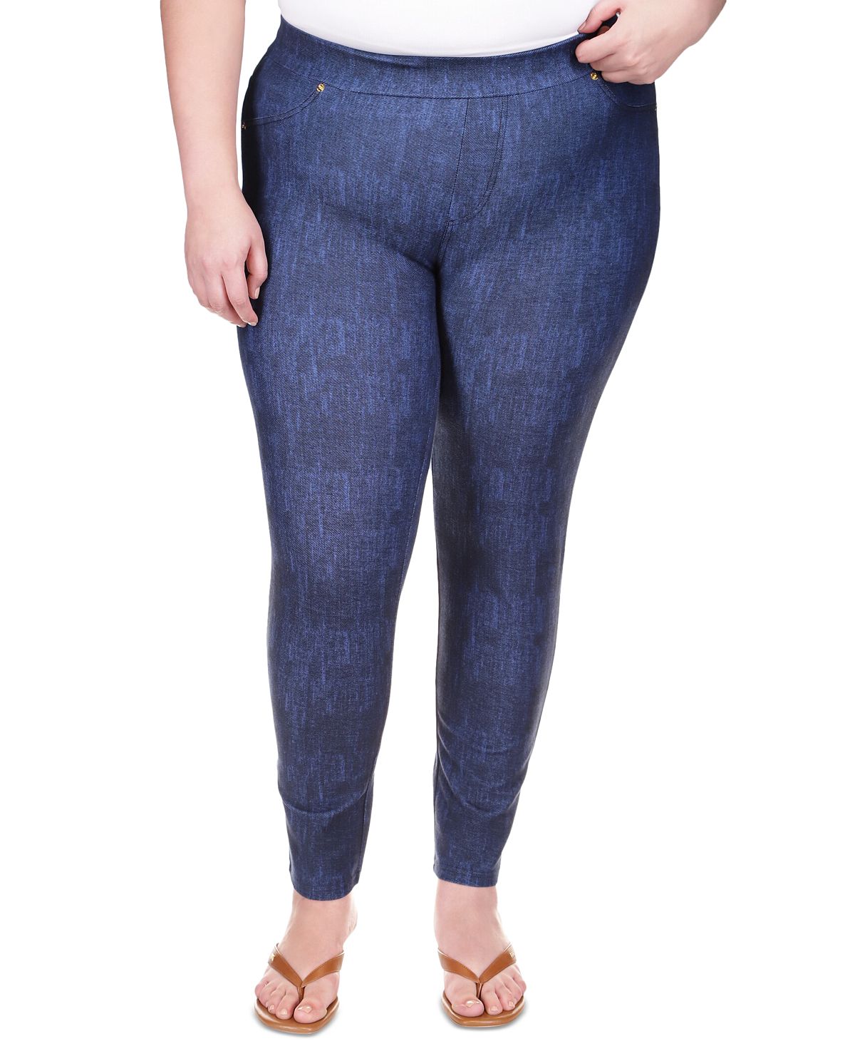 Michael Kors Women's High Rise Denim Leggings Blue Size XSmall eBay