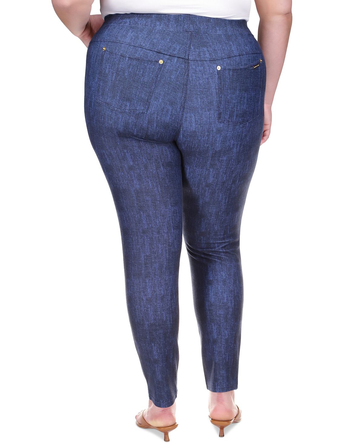 Michael Kors Women's High Rise Denim Leggings Blue Size XSmall eBay
