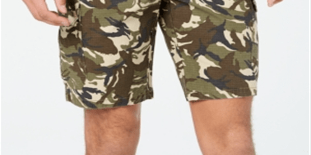 American Rag Men's Camo Drawstring Cargo Shorts Green Size Medium eBay