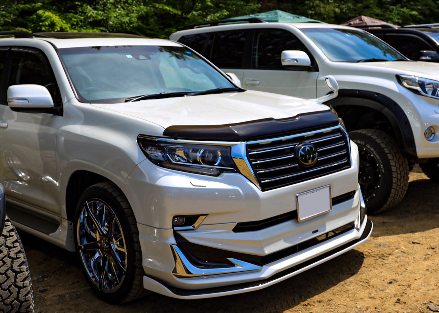 トヨタ ランドクルーザープラドを華麗にカスタム！by ショーン (2019/05/29) ホイール変更、バグガード装着、フロントアンダー