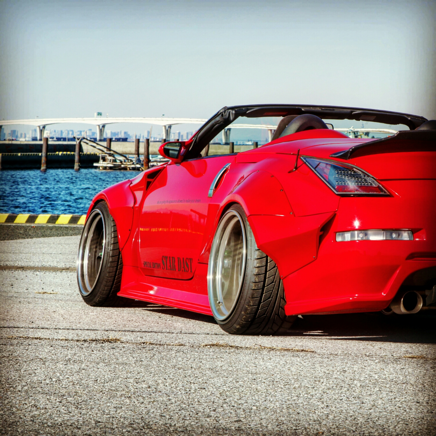 フェアレディZのオーバーフェンダー・オープンカー・Z33・z33 ロードスター・work L1に関するカスタム事例 只今プチリメイク中😃