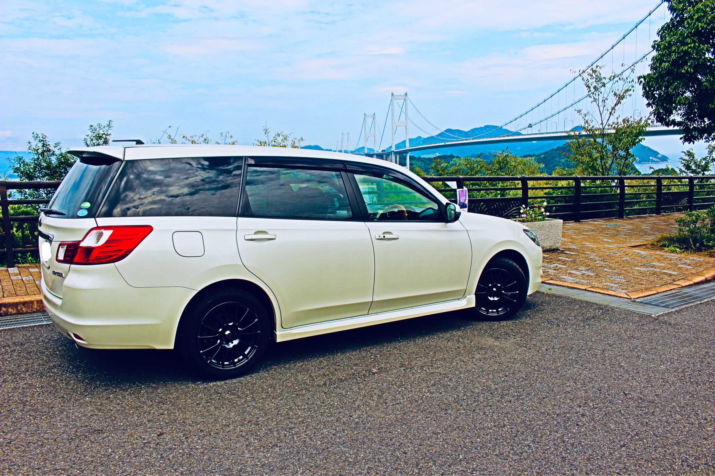 スバル エクシーガを華麗にカスタム！by ヒロ(白エク) (2019/08/26) 週末！ひさびさにまともな休日で愛媛県は今治市にドライブ