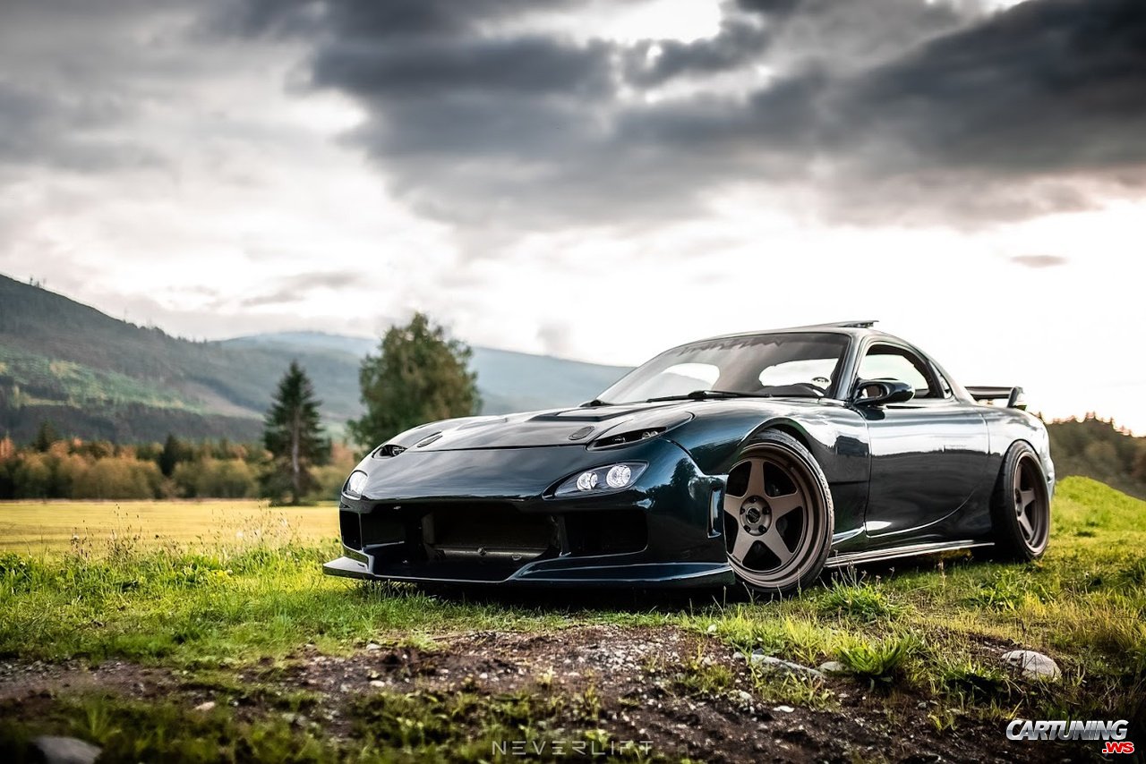 Dropped Mazda RX7 FD, front