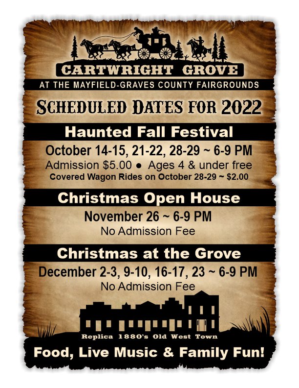 Cartwright Grove Mayfield, Kentucky Events