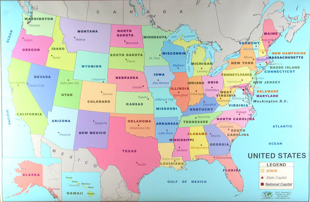 United States Map World Atlas