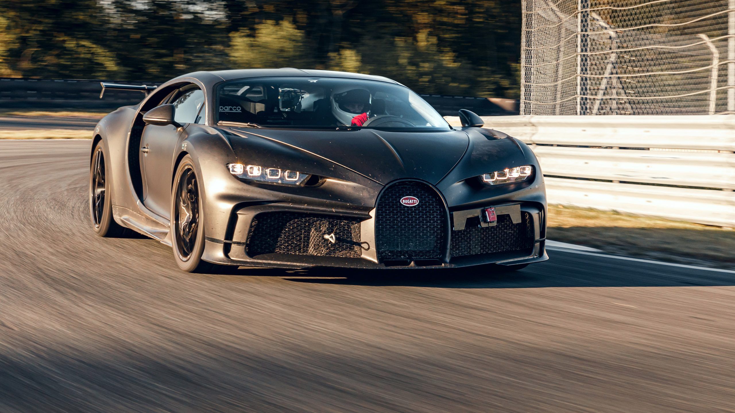Bugatti Chiron Pur Sport shown testing on track Evo carwitter