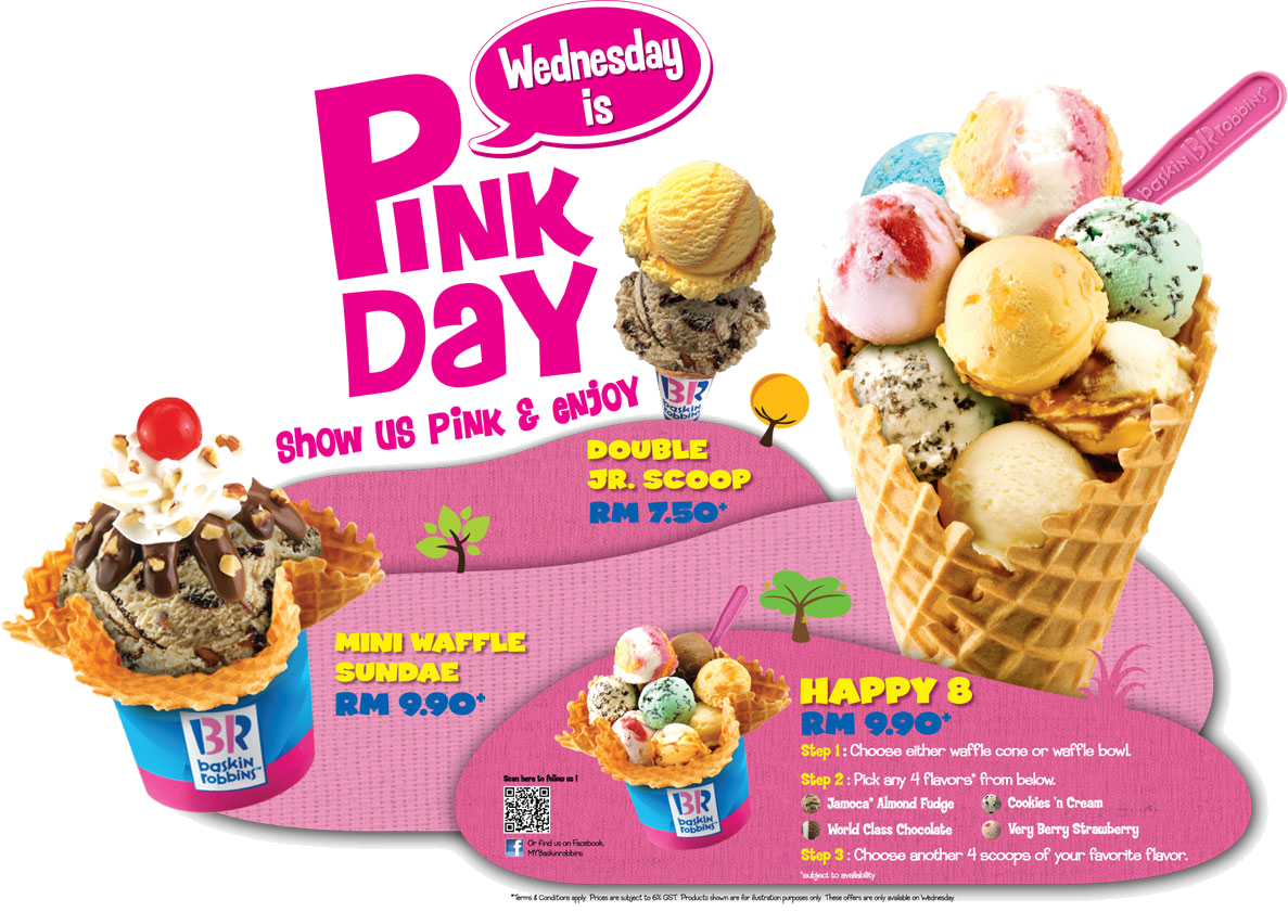 BASKIN ROBBINS ICECREAM CAR WRAP ADVERTISEMENT