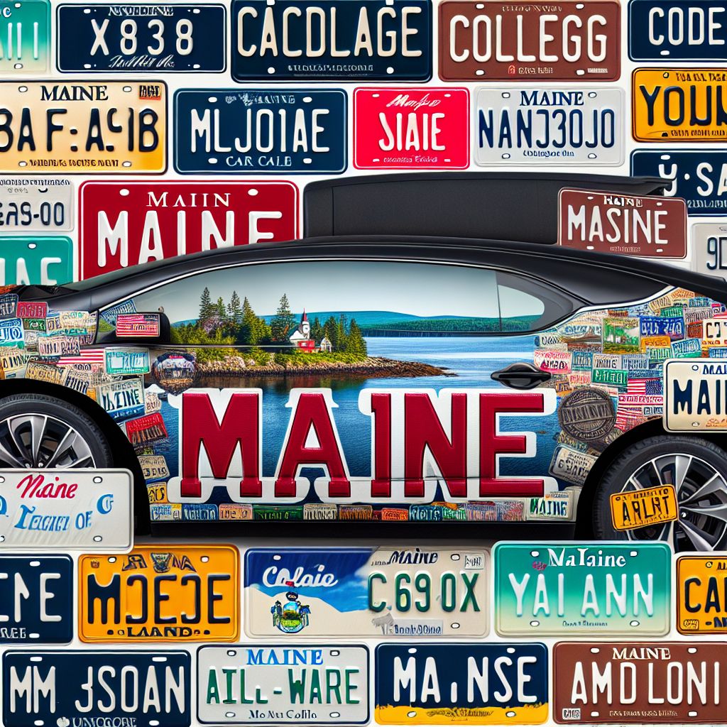 Maine BMV License Plate Regulations Front & Back Vinyl Wrap Guide Car Wrap Wizard