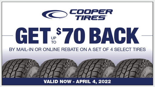 Cooper Tire Rebate Summer 2022 Cooper Tire Rebate Form Spring 2022 - Car-X