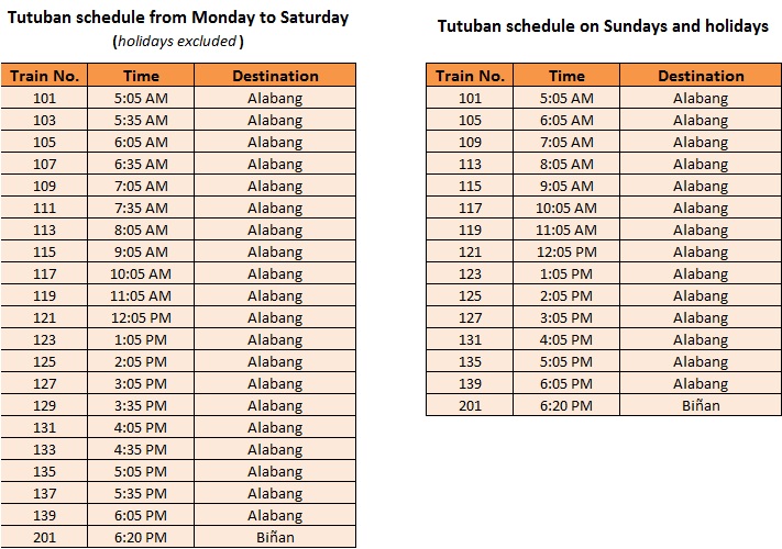 Pnr Orange Line Daily Trips Schedule | Lenstrospective