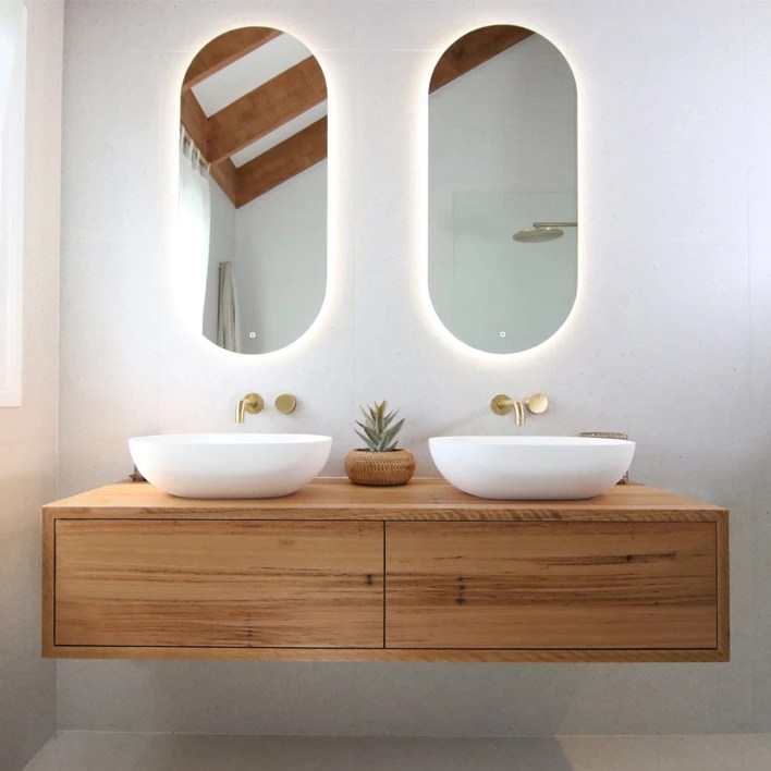 REFLEKTA Oval LED Pencil Edge Mirror 1000x450mm Casa Lusso