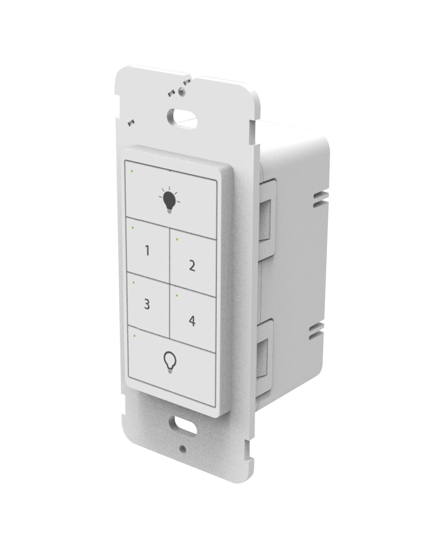 6 Buttons AC Input Wireless InWall Switch ATOM Series Casambi