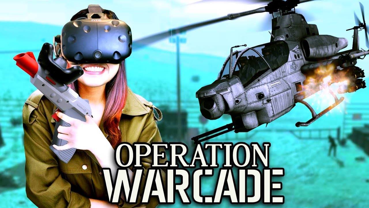 HYPER BLASTER WITH VIVE TRACKER REVIEW (VR GUN)! | Operation Warcade VR