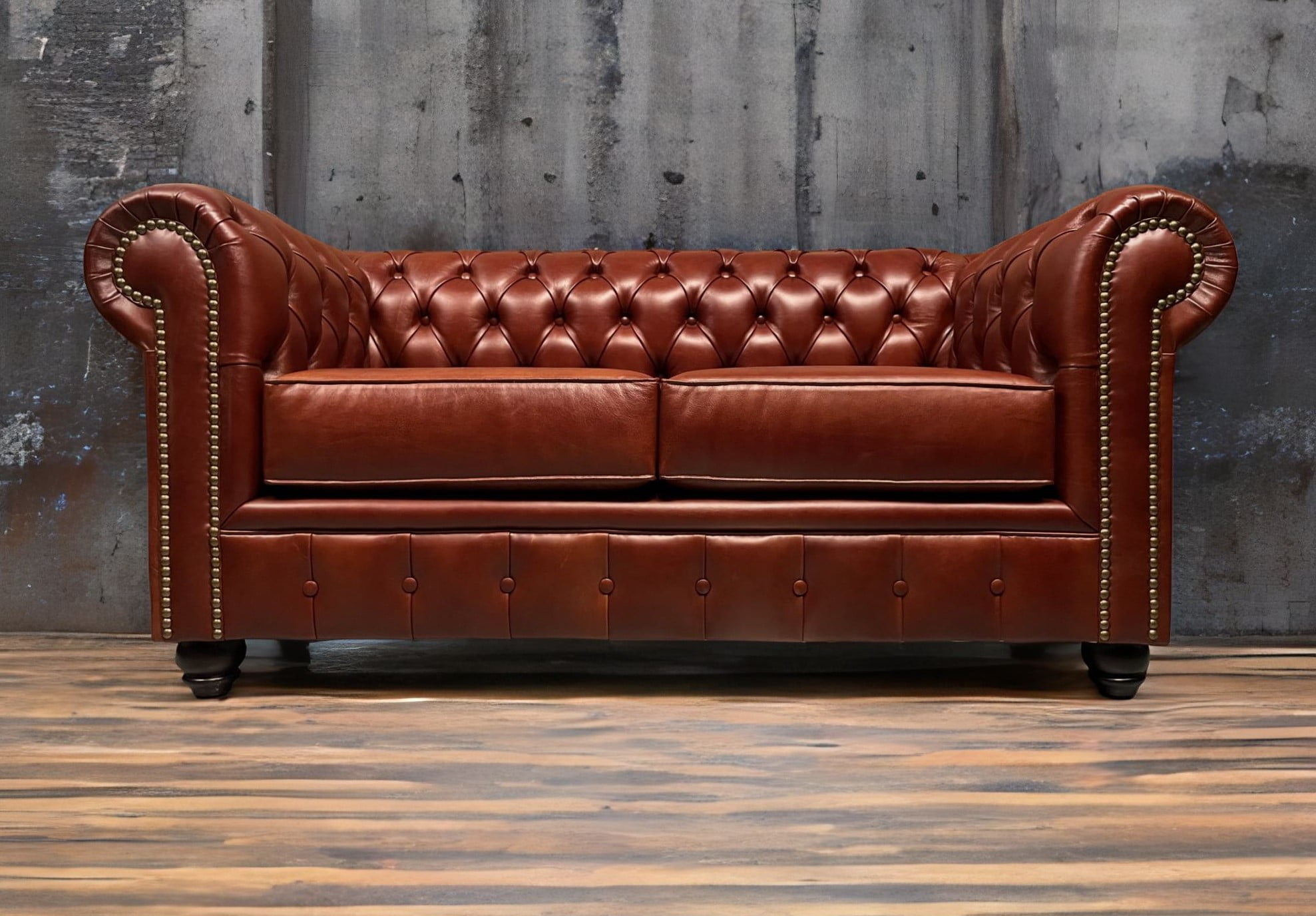 Sofas de Cuero Chesterfield Respaldo Recto Casa Sofa Sofás de Cuero