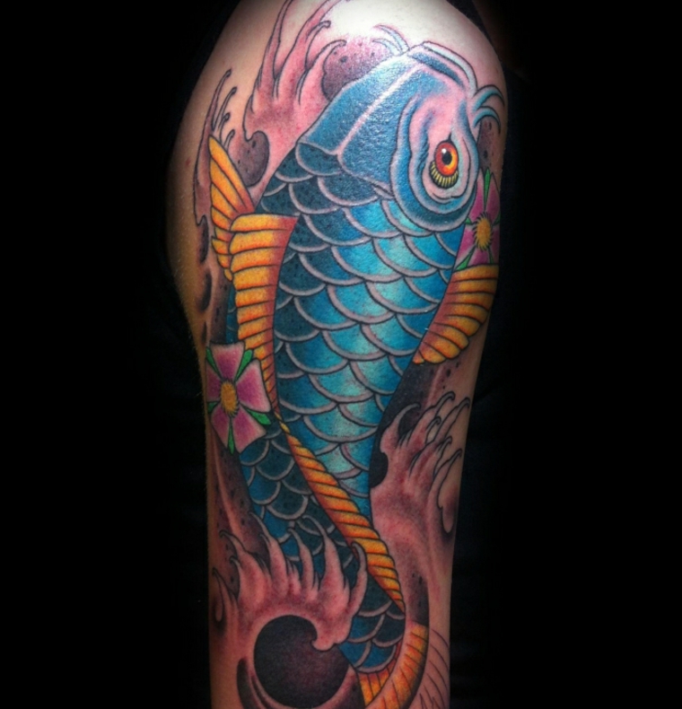 Tatuajes de peces Koi significado y diseÃ±os originales