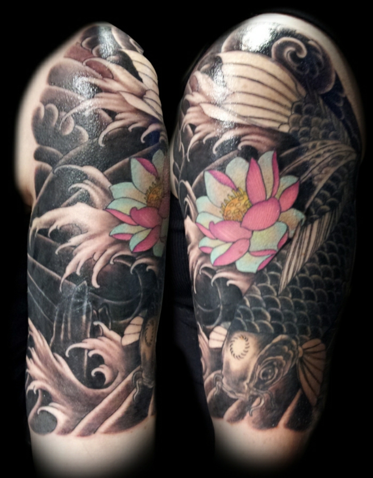 Tatuajes de peces Koi significado y diseños originales