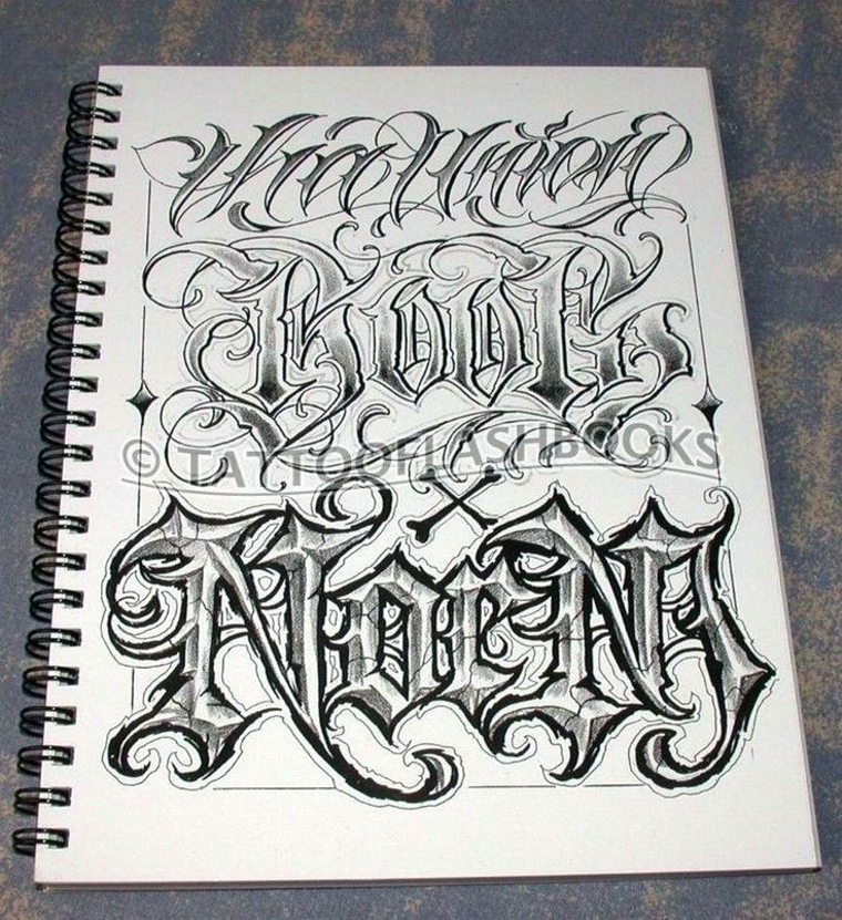 Best Gangster Tattoo Lettering Script Font Paling Heboh