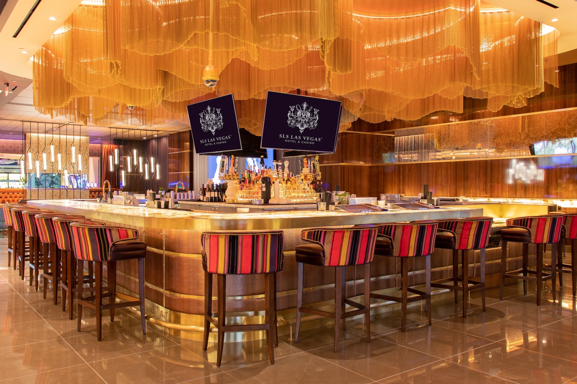 CASBAR Lounge at SLS Las Vegas Hotel & Casino Cascade