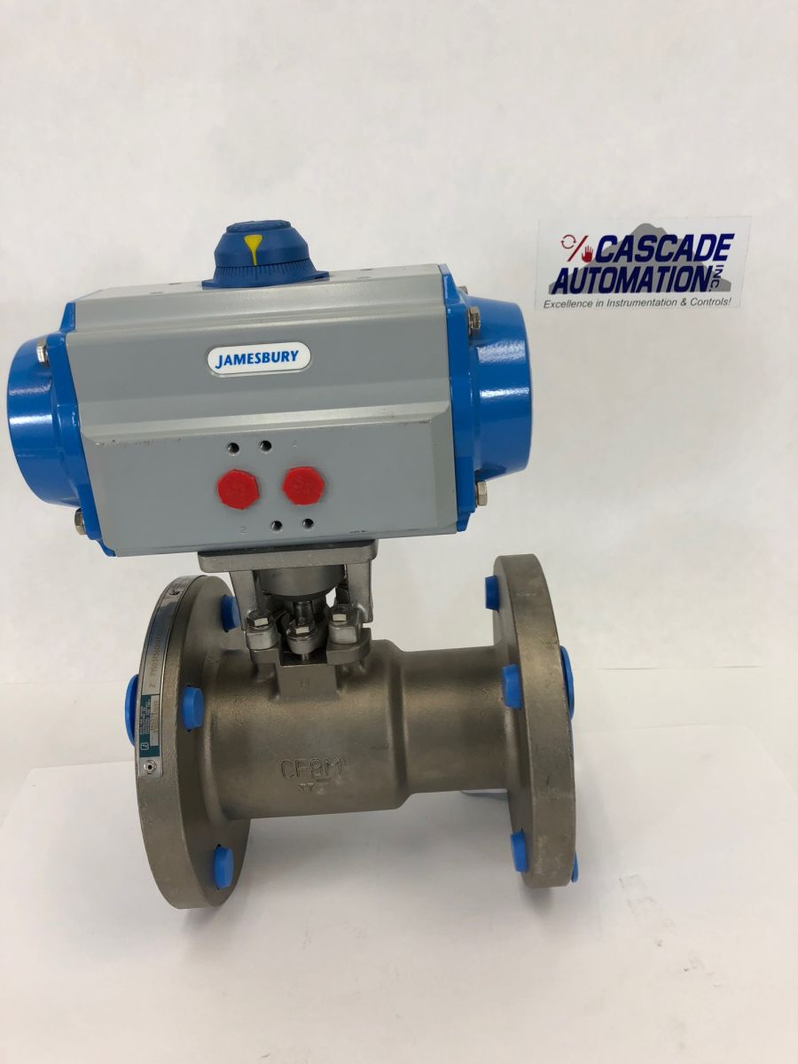 Jamesbury Ball Valve 2″ 150 w/ Actuator Cascade Automation