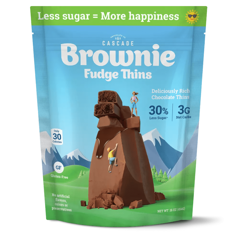Brownie Fudge Thins Bag Cascade Chocolate Company