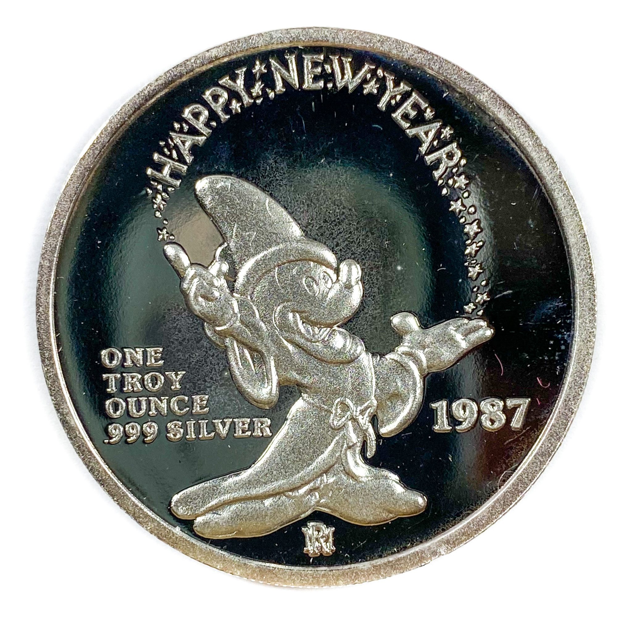 1986 Disney Mickey 1st Edition Holiday Treasures Limited 1oz .999