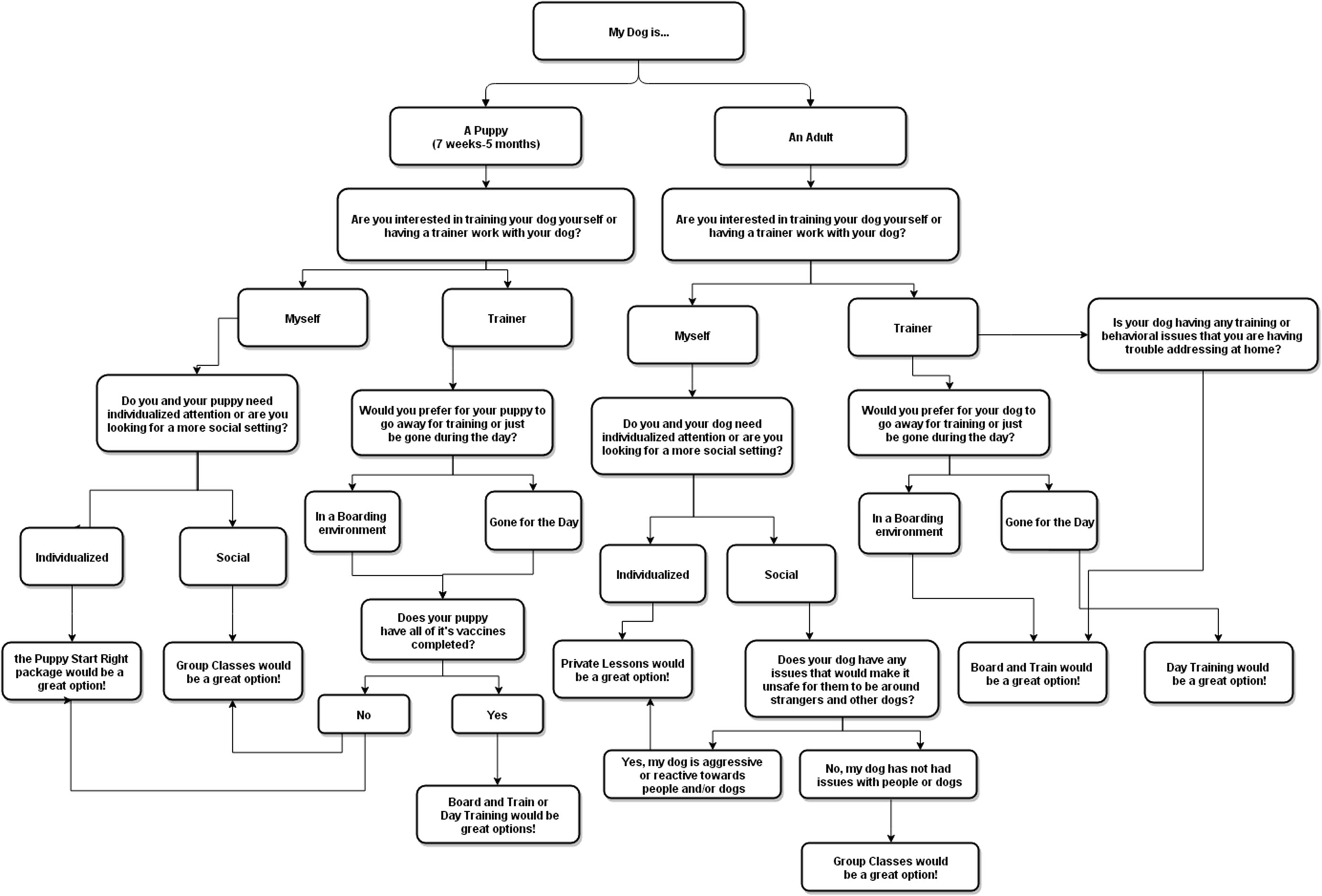 trainingflowchart Cascade Kennels