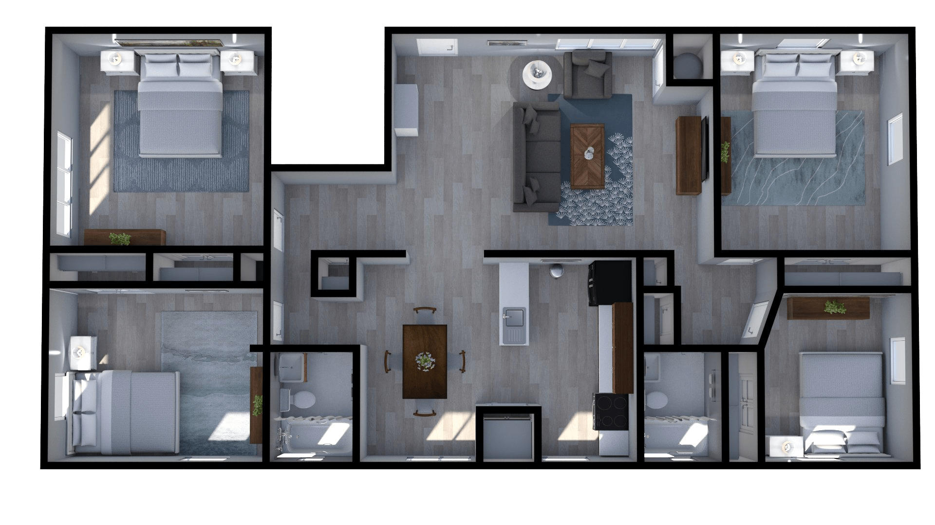 Floor Plans Cascade Park Apartments