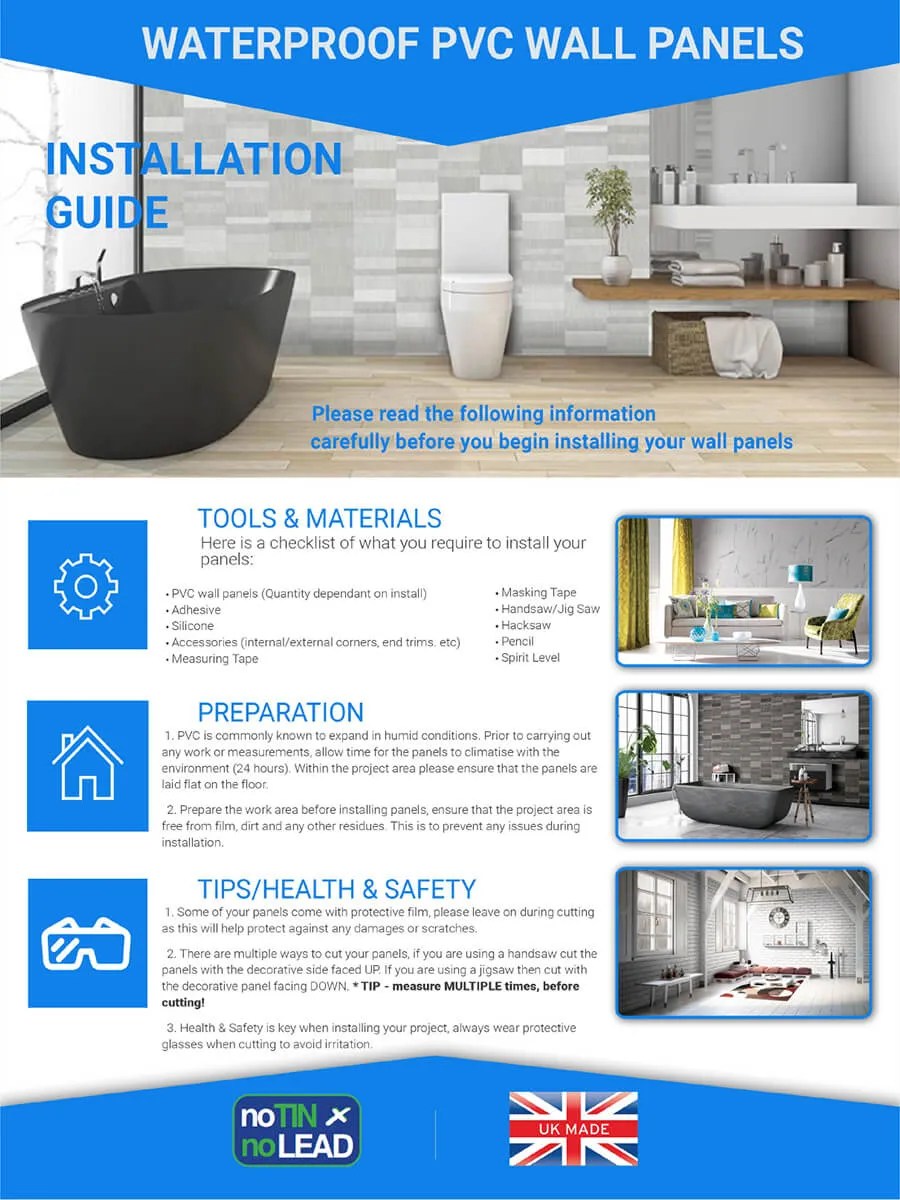 Brochures Cascade Shower Panels