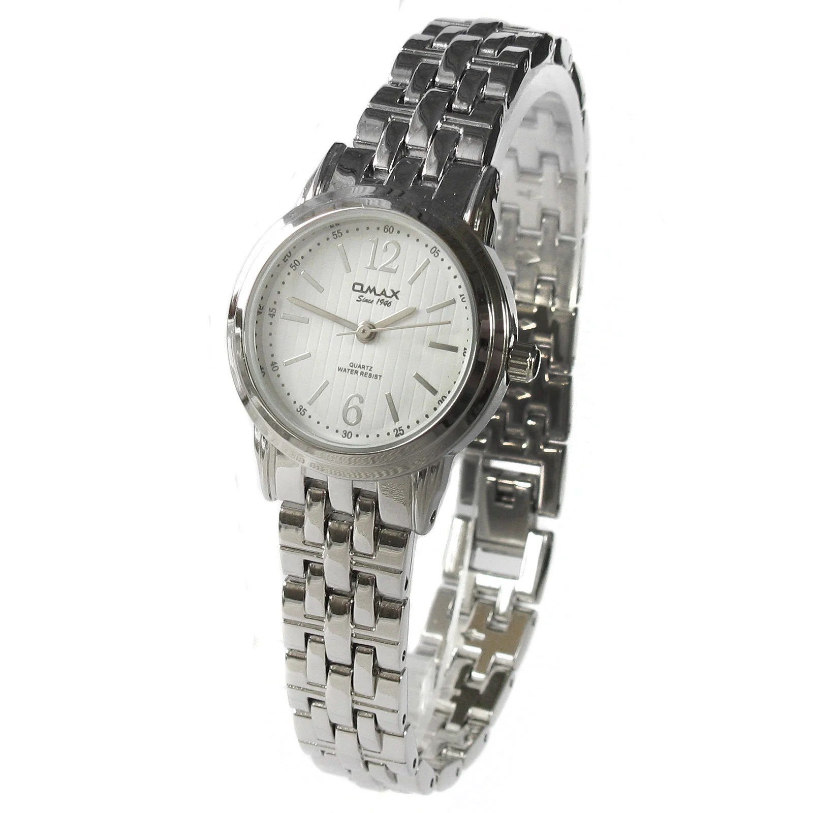 OMAX women’s watch Model HSJ718 Stainless steel White dial LARGE WRIST
