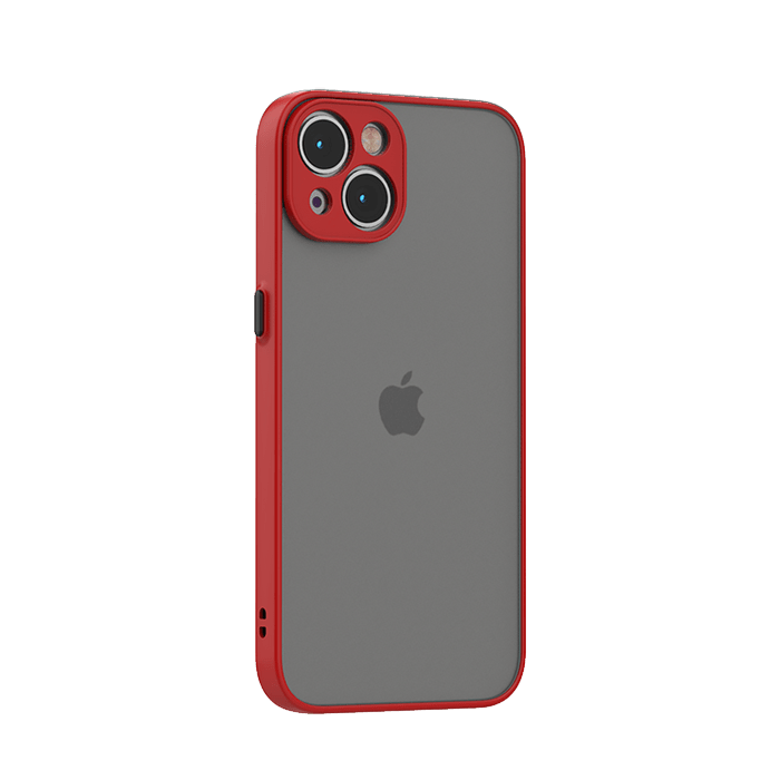 Frosted Shield iPhone 13 Case Red Caseface