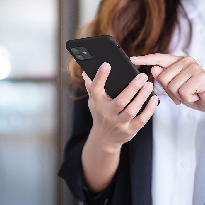 iPhone 11 Silicone Case Black Silicone iPhone 11 case