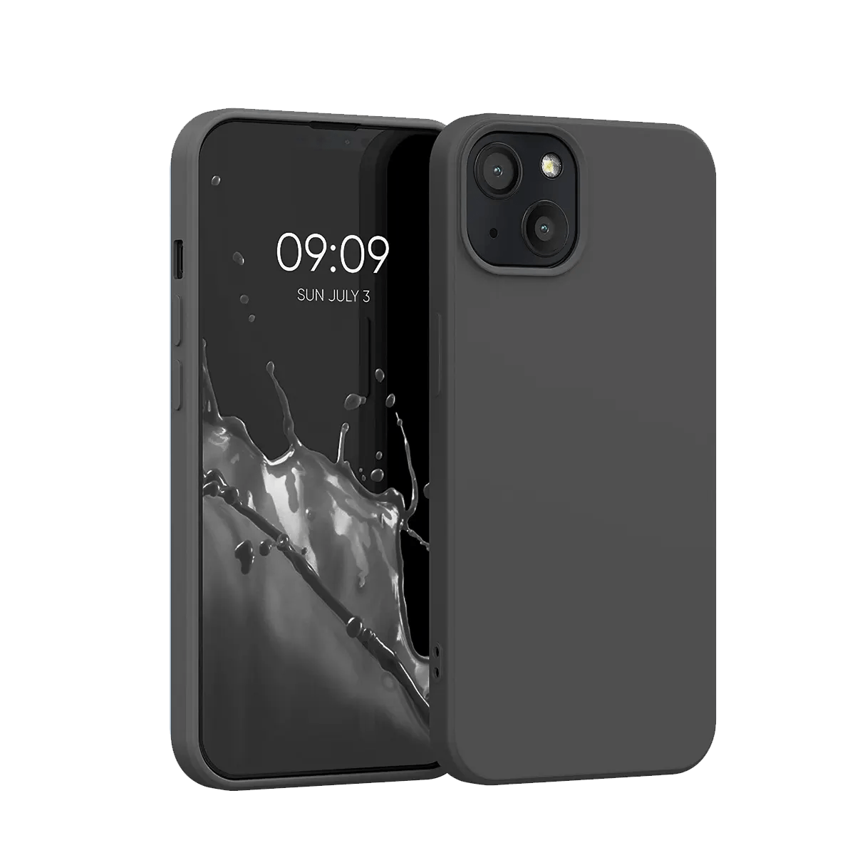 Space Grey Silicone iPhone 14 Case iPhone 14 Silicone Phone cover