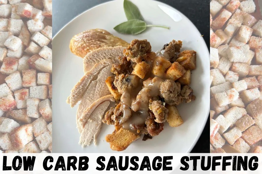 The 1 Best MakeAhead Low Carb Sausage Stuffing For Thanksgiving