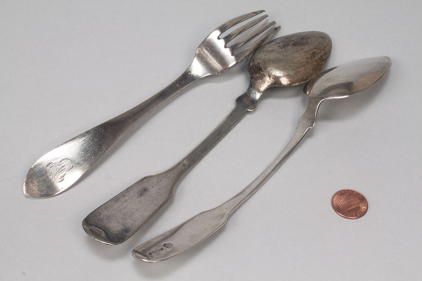 Lot 369 Assembled group of European silver flatware, 11 Case Auctions