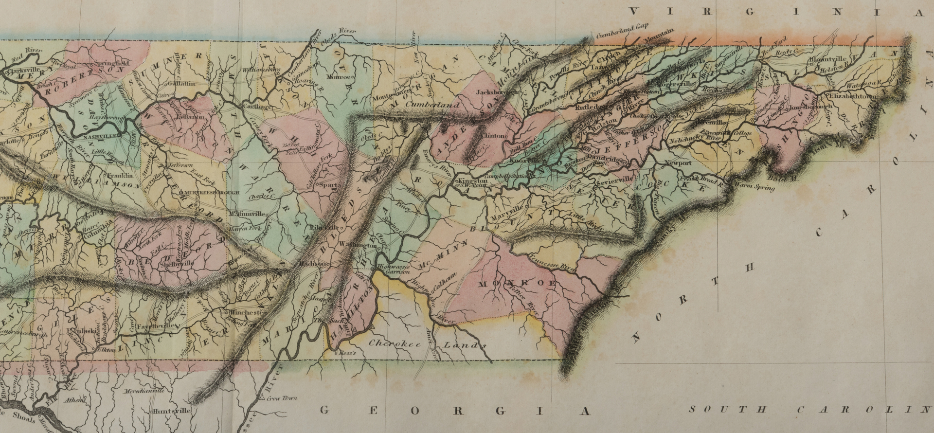 Lot 211 TN Map 1822, Lucas, Carey, & Lea Case Auctions