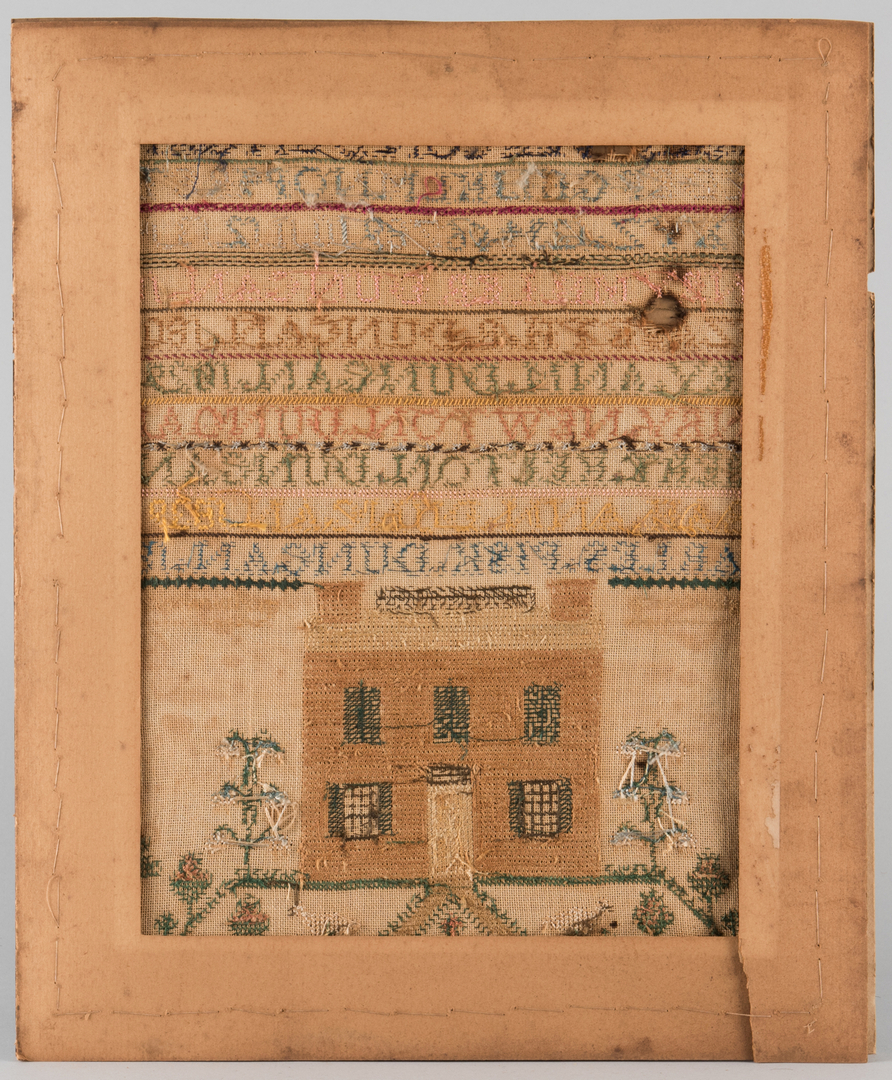 Lot 291 2 Samplers incl. Virginia House Sampler Case Auctions