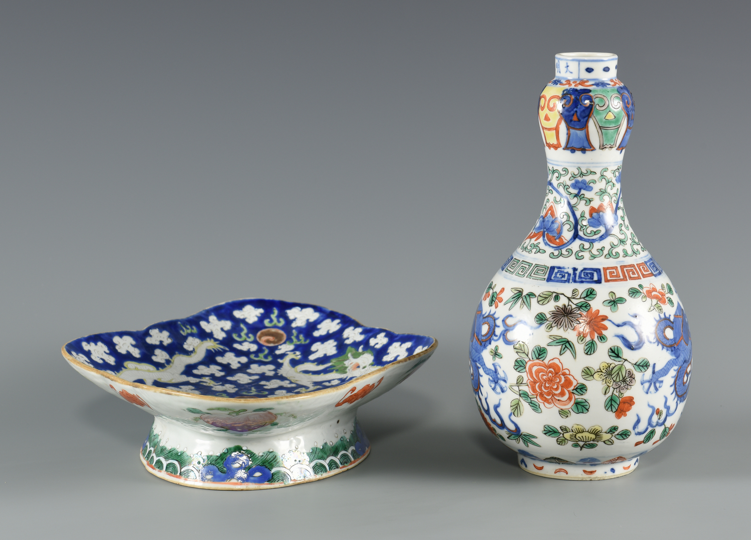 Lot 31 Chinese Doucai Vase & Compote Case Auctions