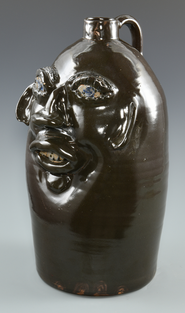 Lot 669 2 Jerry Brown Alabama Face jugs Case Auctions